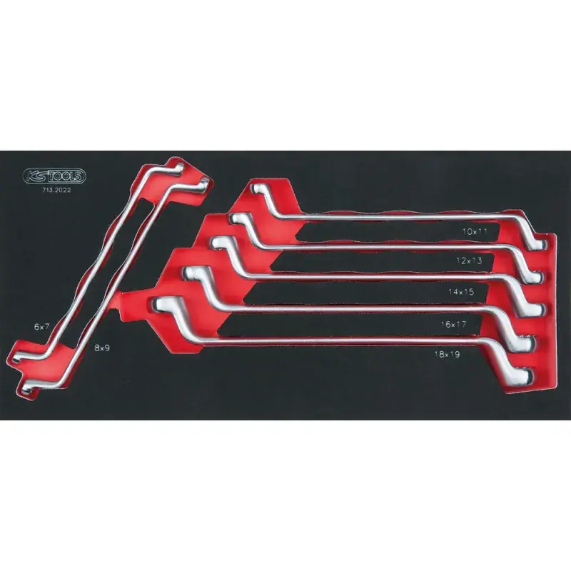 Module de clés polygonales contre-coudées 75°, 7 pièces KS TOOLS 713.2022 Prix Promo