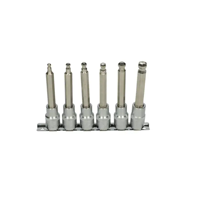 Expédition Rapide Jeu de 6 douilles tournevis longues 1/2" ULTIMATE à tête sphérique KS TOOLS 922.1764
