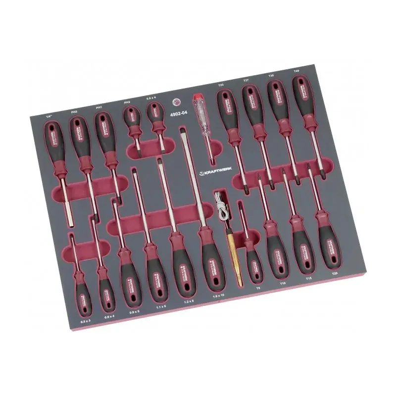 Module 21 pièces de tournevis COMPLETO EVA KRAFTWERK 4902-04 Populaire