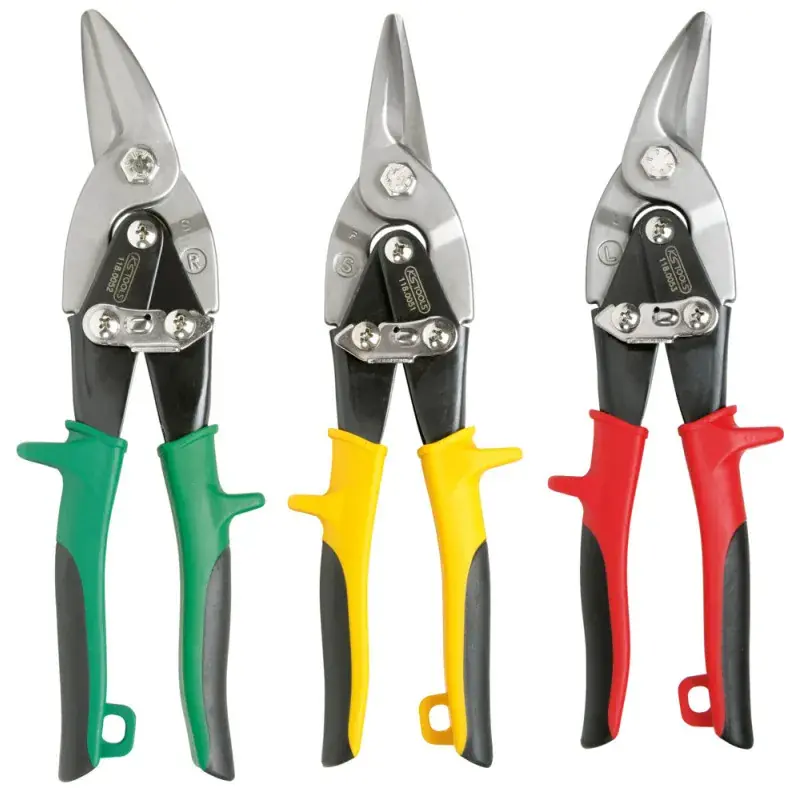 Dernière Chance 3 Cisailles à tôles chrome vanadium forgé - KS TOOLS 118.0050
