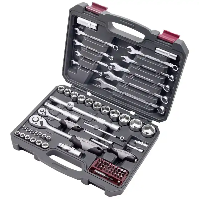 Affaire À Saisir Coffret de douilles Basic-Line, 1/4“ + 1/2“, 80 pcs KRAFTWERK 204.103.600