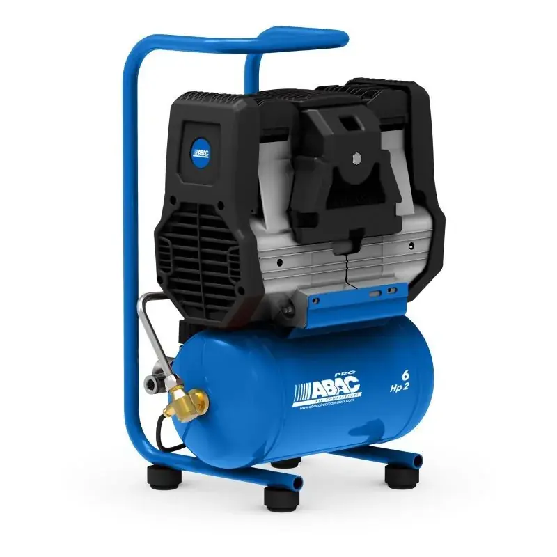 Compresseur d‘air portable et silencieux sans huile 6L 2 Cv 8 Bar Série OS ABAC 1129740292 Vente Flash