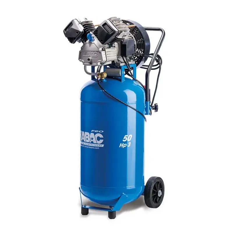 Compresseur d‘air à piston mobile vertical 50L 3 Cv 10 Bar Gamme Pro ABAC 1121430329 Retour Gratuit