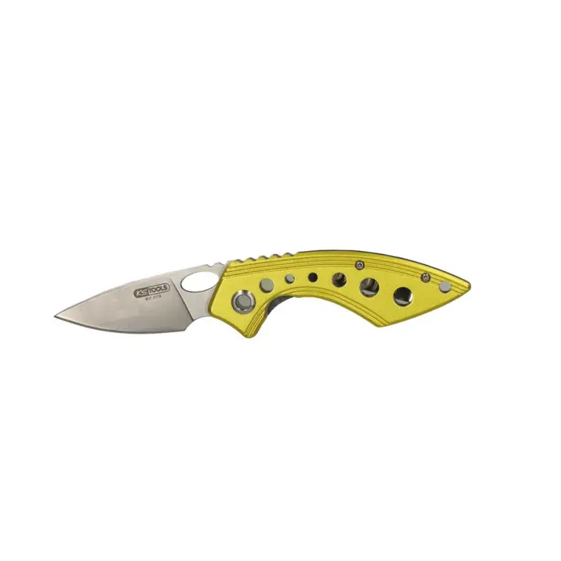 Couteau de poche KS Tools - Lame 54 mm avec blocage et poignée ergonomique 907.2119 Livraison Express