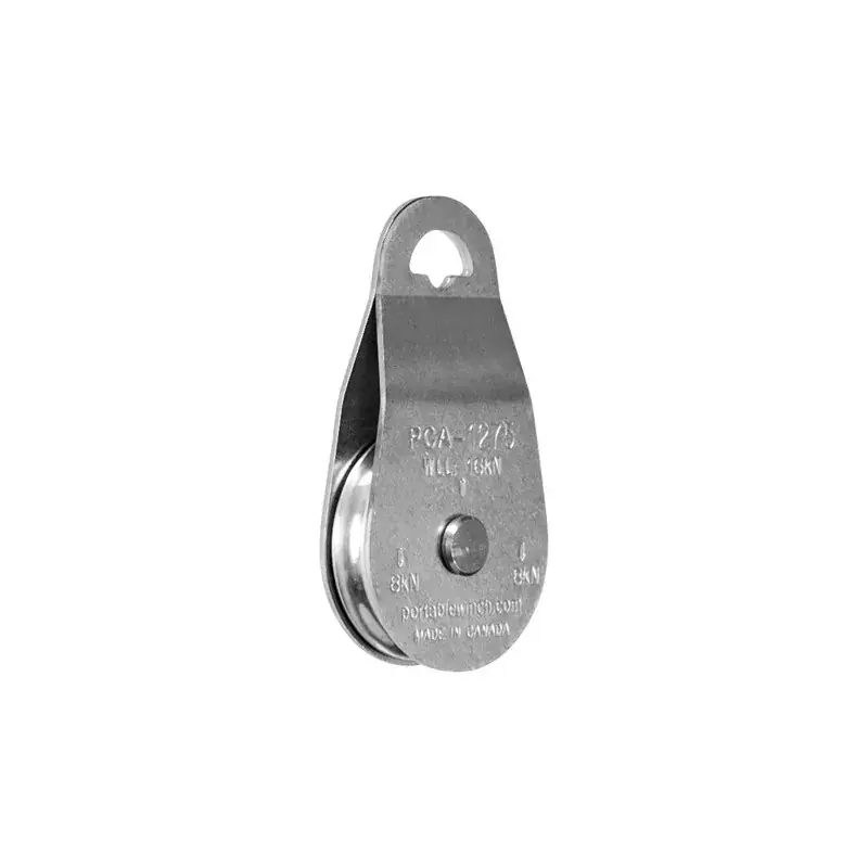 Poulie simple à côtés oscillants Ø76mm Portable Winch - PCA-1275 Retour Gratuit