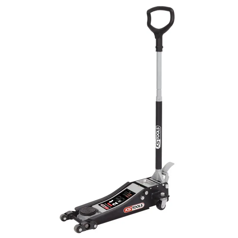 Nouvelle Collection Cric acier 2 Tonnes extras-bas doubles roues avant KS TOOLS 161.0372