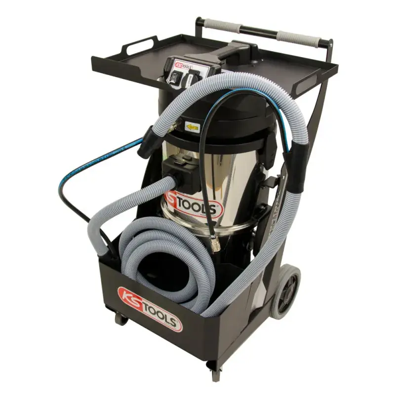 Acheter Direct Centrale d‘aspiration cuve inox 35L 1700W KS TOOLS 165.0113
