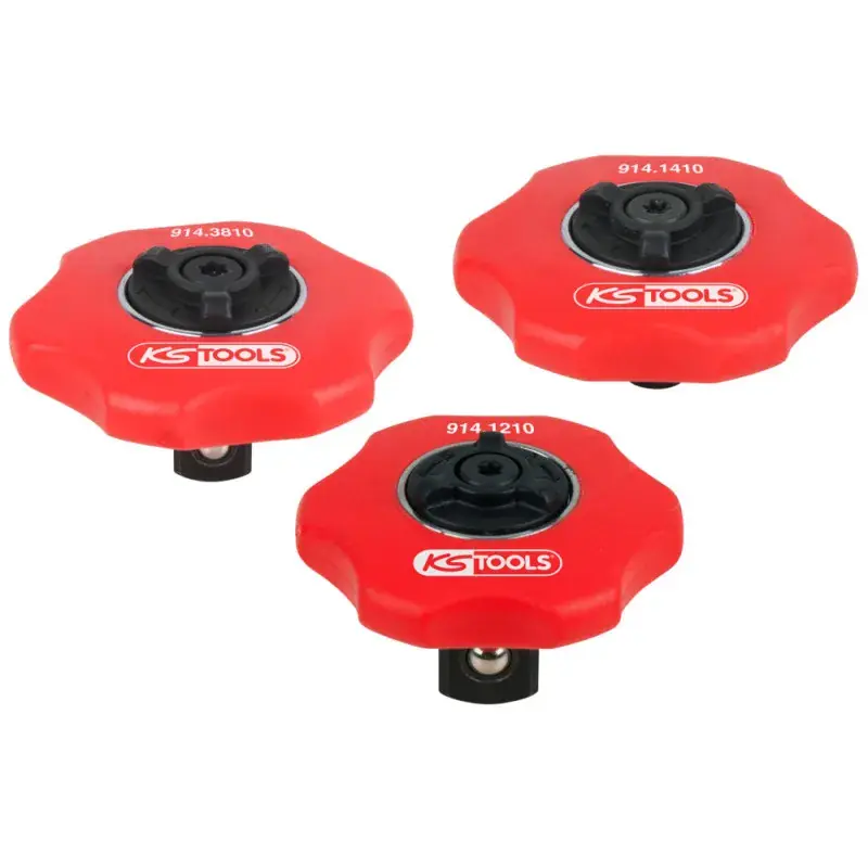 Jeu de mini-cliquets réversibles sans manche 1/4" 3/8" 1/2" KS TOOLS 914.1215 Must-Have