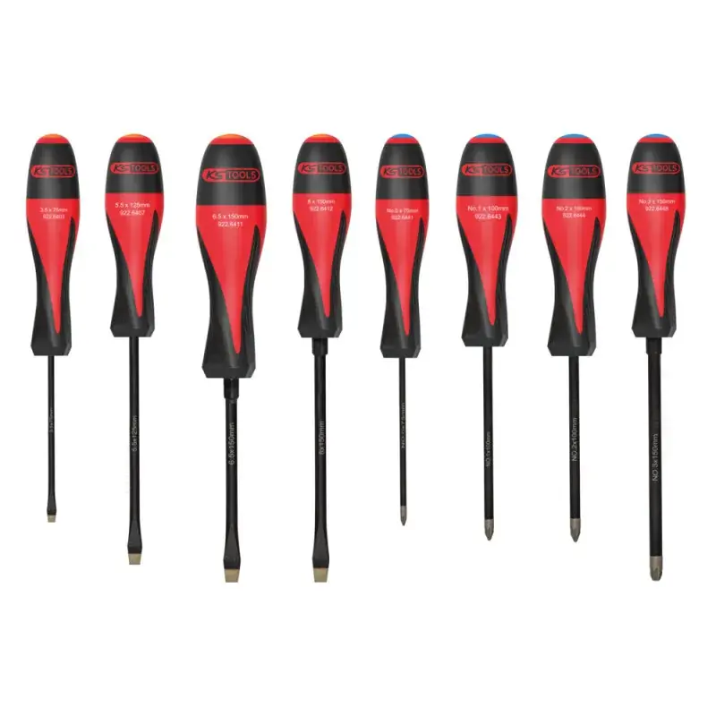 Jeu de 8 tournevis ULTIMATEgrip Fente PZ KS Tools 922.6440 Réduction