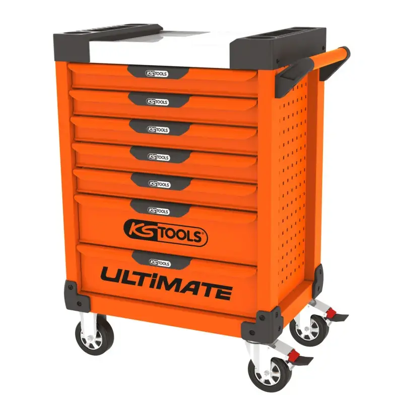 Servante 7 Tiroirs ULTIMATE Orange KS TOOLS 819.0007 Populaire