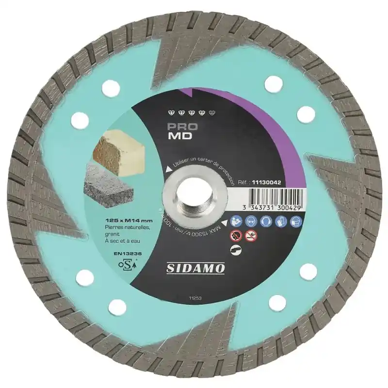 Commande En Gros Disque diamant et carbure À SEGMENT PRO MD D125 SIDAMO 11130042
