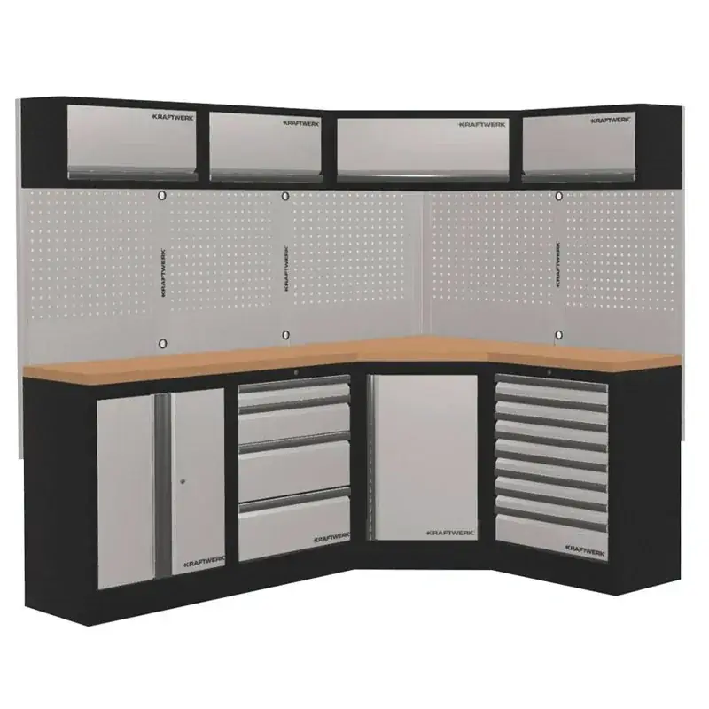 Mobilier d‘atelier d‘angle 4 éléments COMBI MOBILIO KRAFTWERK Petit Prix