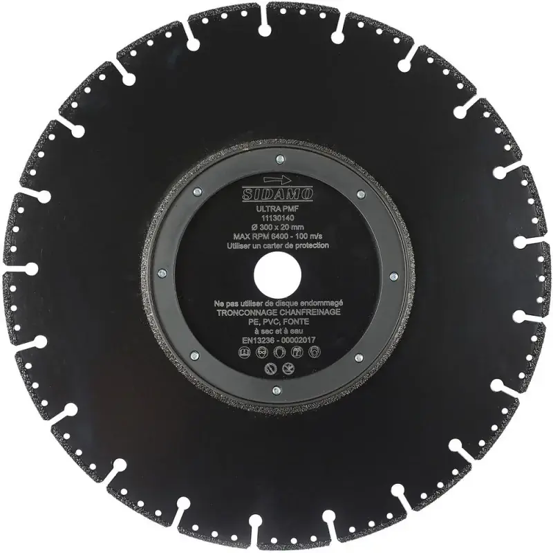 Soldes Disque diamant ULTRA PMF – D 300 mm / Alésage 25,4 mm SIDAMO 11130140