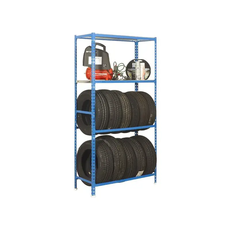 Etagère 4 niveaux 800 kg - KIT SIMONGARAGE PLUS 4/400 - 1000 x 2000 x 400 mm SIMONRACK 8435104944202 Satisfait Ou Remboursé