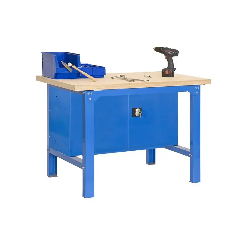 Bon Marché Etabli 1 niveau + 2 portes 600kg - SIMONWORK BT6 PLYWOOD LOCKER 1200 - 865x1200x750 - SIMONRACK 8435104942604