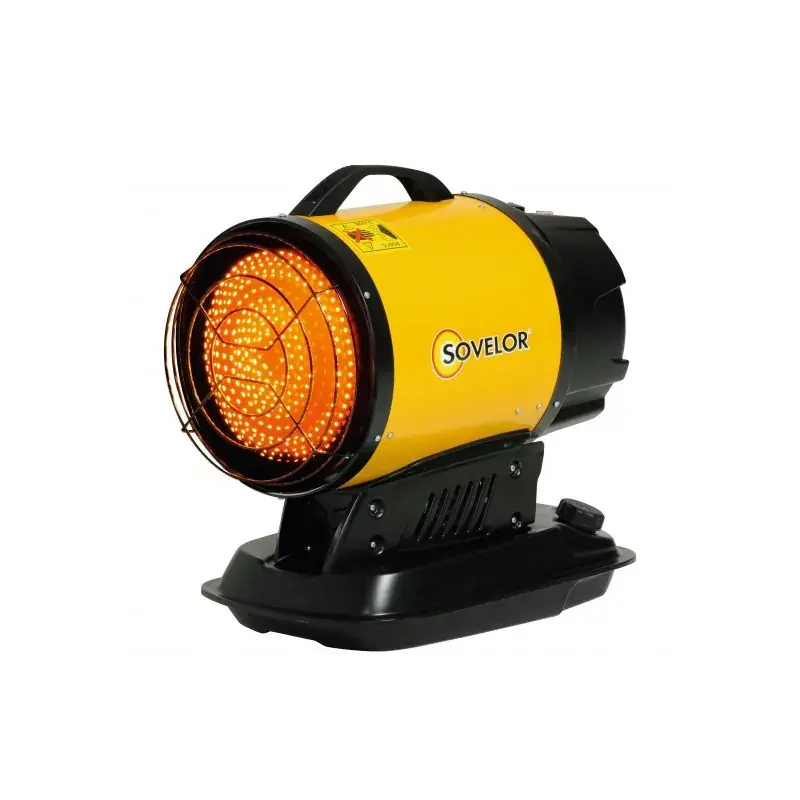 Haute Qualité Chauffage radiant mobile au fuel - 17KW - SOVELOR MINISUN DC