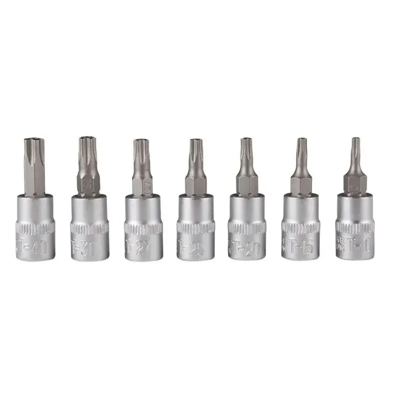 Solde Jeu 7 douilles embouts ts 1/4" ts10-ts15-ts20-ts25-ts27-ts30-ts40 CLAS OM 7006