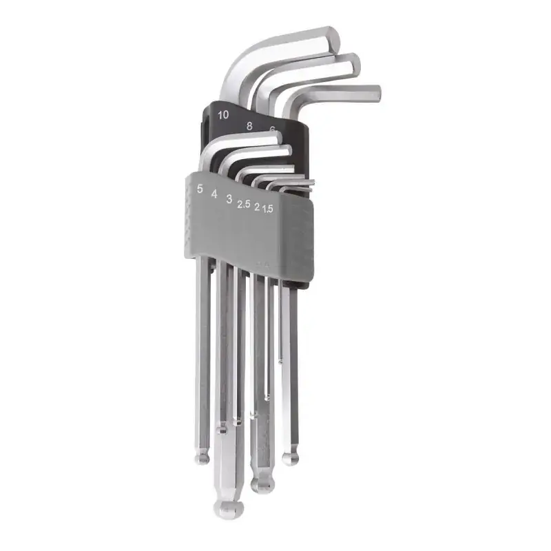 Paiement Sécurisé Cles hexagonales spheriques h1,5-10 (9 pcs) CLAS OS 3220