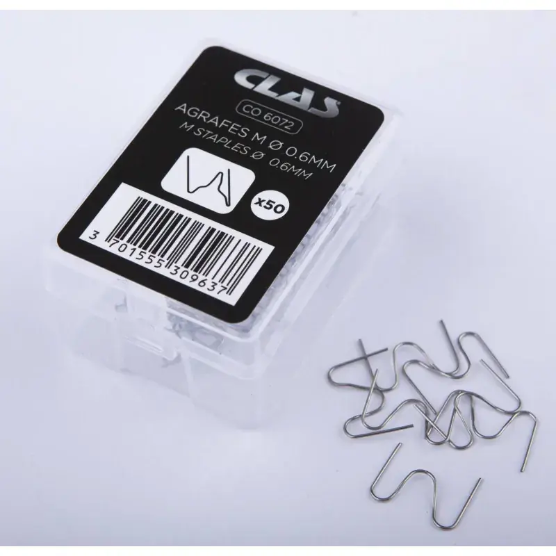 Acheter Direct Boite de 50 agrafes m ø 0.6 mm CLAS CO 6072