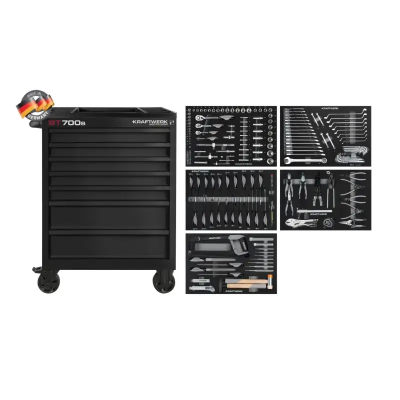 Prix Cassé Servante d‘atelier édition limitée BT700s 7 tiroirs 194 pièces KRAFTWERK 102.107.BLK1