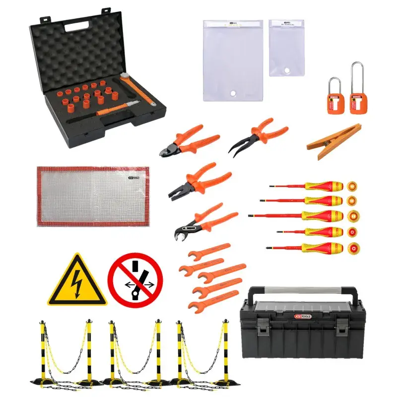 Kit complémentaire d‘outils pour travail sur véhicules électriques ou hybrides KS TOOLS 112.1438 Certifié