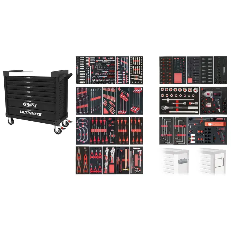 Servante XL 7 tiroirs équipée de 501 outils KS TOOLS 825.7501 Satisfait Ou Remboursé
