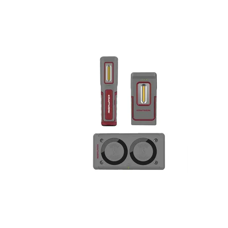 Lampes à main LED wi300 + wi600 + chargeur induction KRAFTWERK - 701.010.003 Offre Limitée