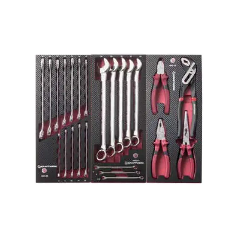 Certifié Module Assortiment d‘outils EVA, clés mixtes et pinces 24 pcs KRAFTWERK 105.515.002