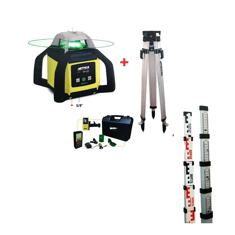 Top Vente Niveau laser Rotatif Horizontal H4 Green avec Récepteur Millimétrique- METRICA 89321