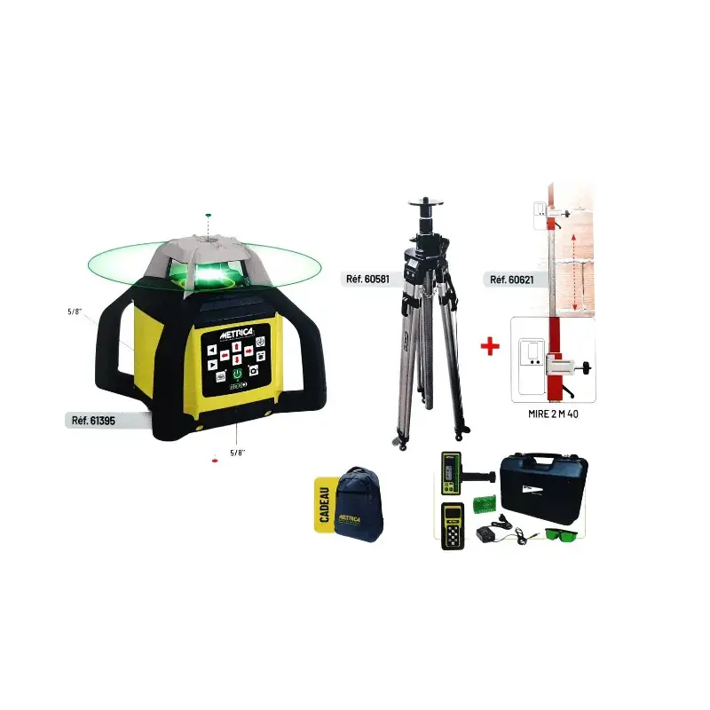Kit Niveau Bravo laser Rotatif HV4 Green - METRICA 89324 Marque