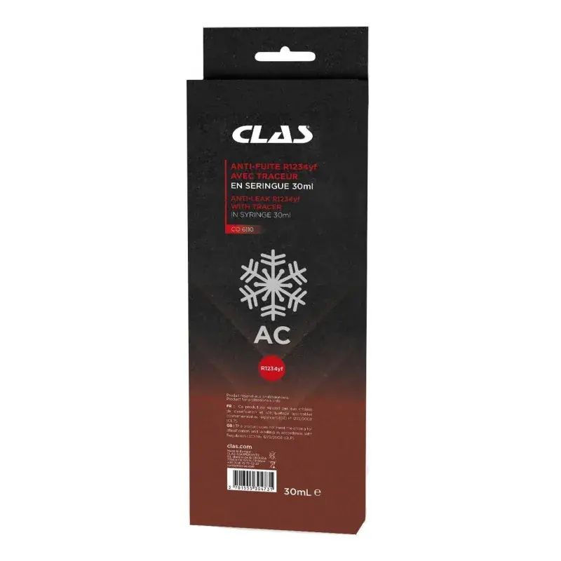 Retour Gratuit Anti-fuite r1234yf avec traceur en seringue 30ml CLAS CO 6110