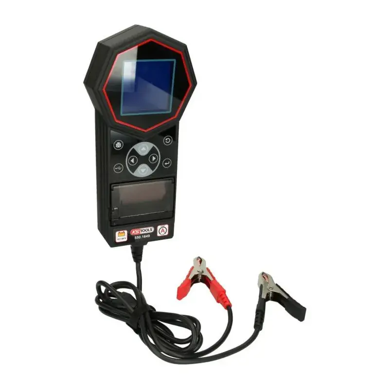 Testeur de batterie avec imprimante intégrée - câbles L. 3m KS TOOLS - 550.1649F Commander Maintenant
