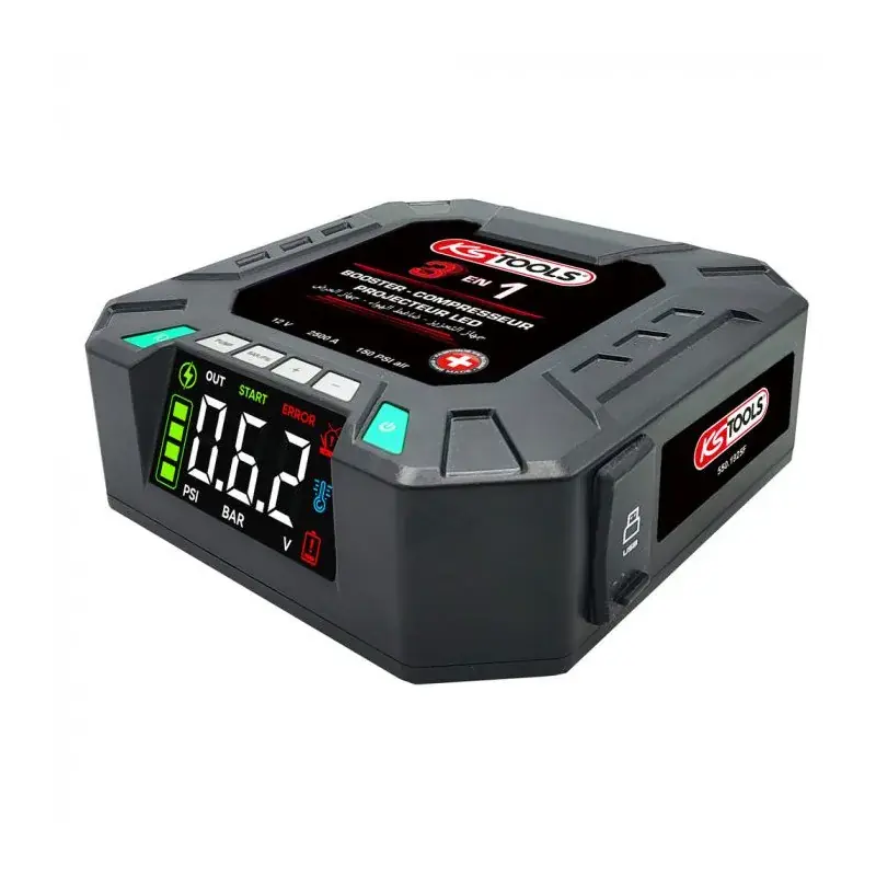 Booster lithium - Gonfleur - Projecteur 3 en 1 KS TOOLS - 550.1925F Prix Cassé