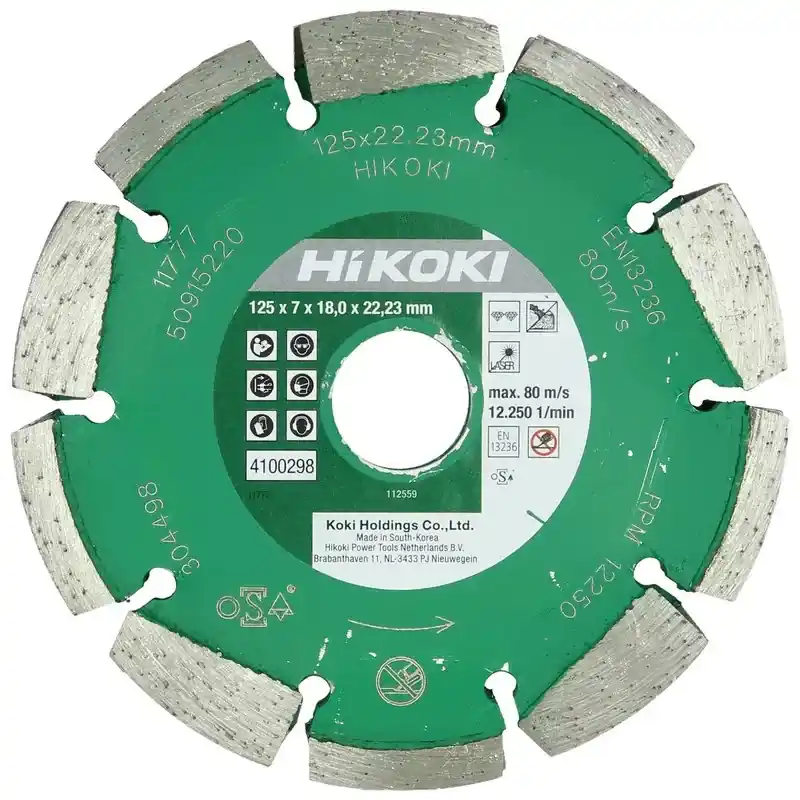 Offre Limitée Disque de diamant 125x22,2x7 T18 type laser universel Hikoki - 4100298