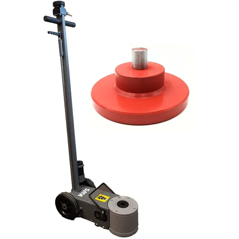 Authentique Cric Hydropneumatique 20 - 40 T P.L. Avec Coupelle 160 Mm SAM Outillage - CRH215ERM
