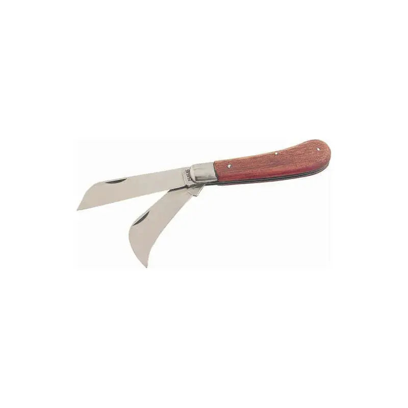 Couteau Pour Electricien 2 Lames Dont Une Serpette 70 Mm SAM Outillage - 371 Meilleure Vente