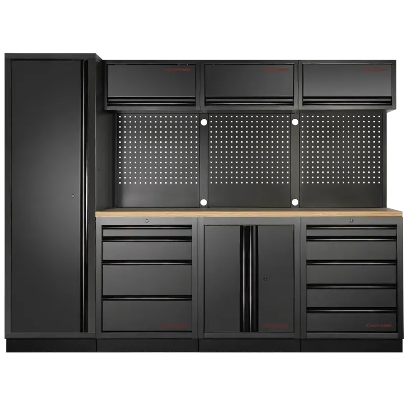 Meilleur Prix Mobilier d‘Atelier 4 Éléments, Armoire 1 Porte, MOBILIO BLK Kraftwerk - 3964B-BLK