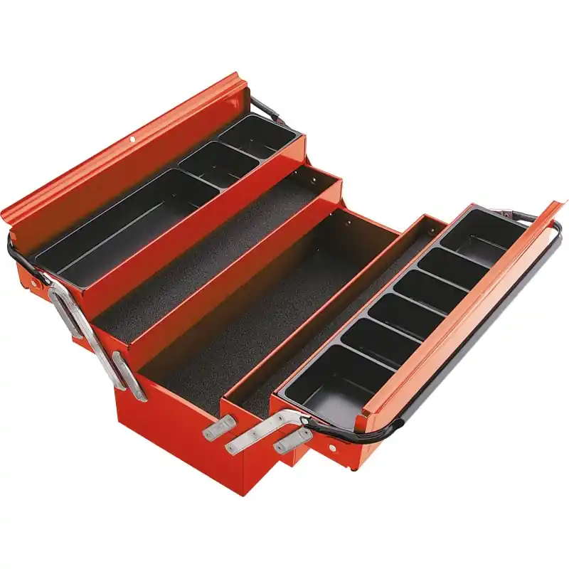 Boite A Outils Metallique Vide - 5 Cases - L 440 Mm SAM Outillage - SAM-590-PBV Nouvelle Collection