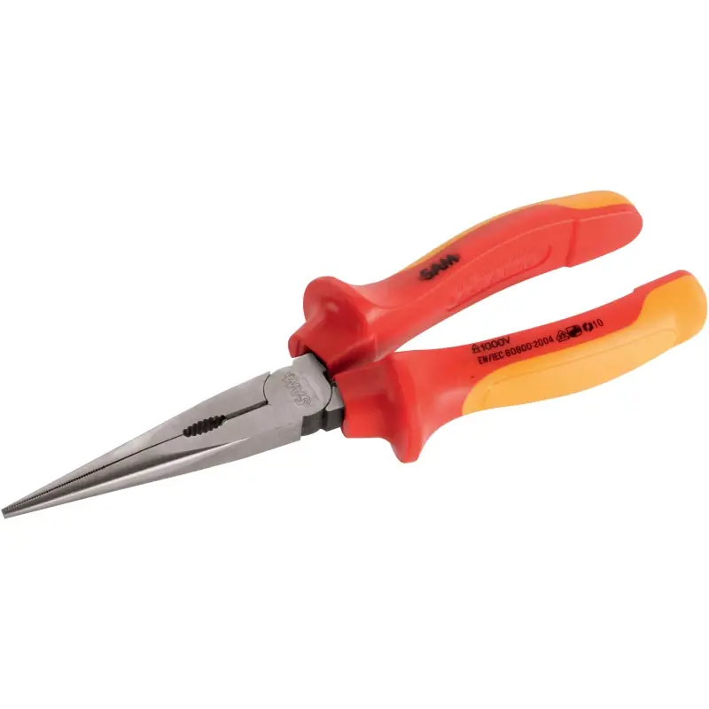 Pince Bec Demi Rond Droit Isolee 160 Mm SAM Outillage - 237-16TI Promotion Saisonnière