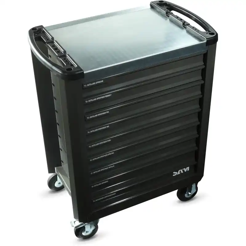 Servante Calage Distribution Multimarques 9T + Accessoires SAM Outillage - 3463-91C Satisfait Ou Remboursé