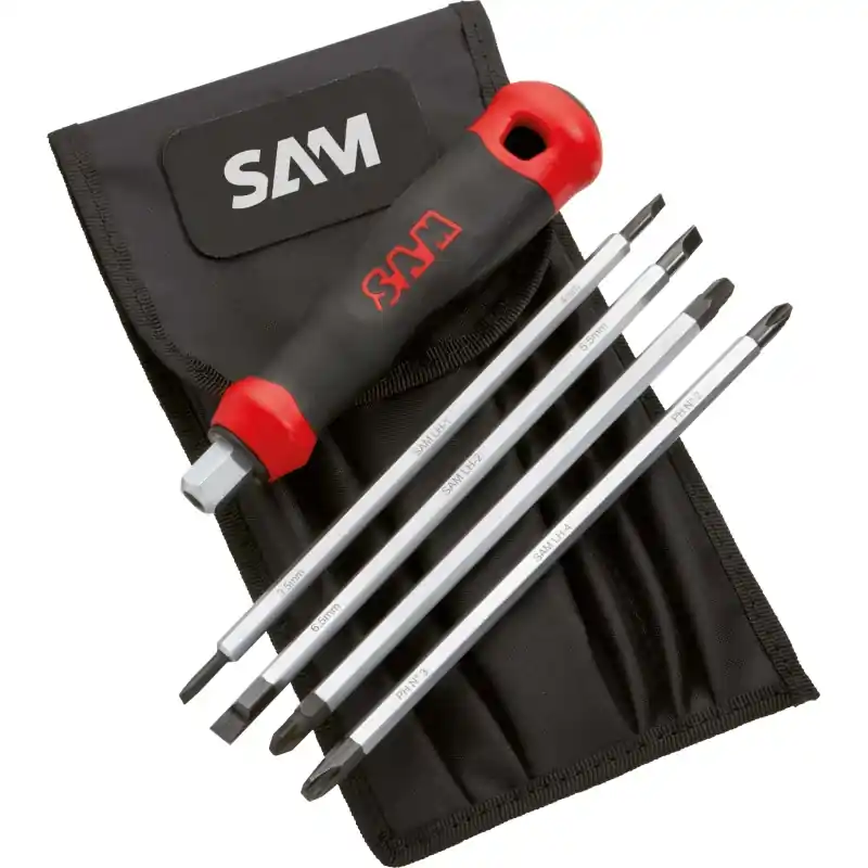 Tournevis Multilames 6 Pans Spherique En Trousse SAM Outillage – TR-9 Soldes