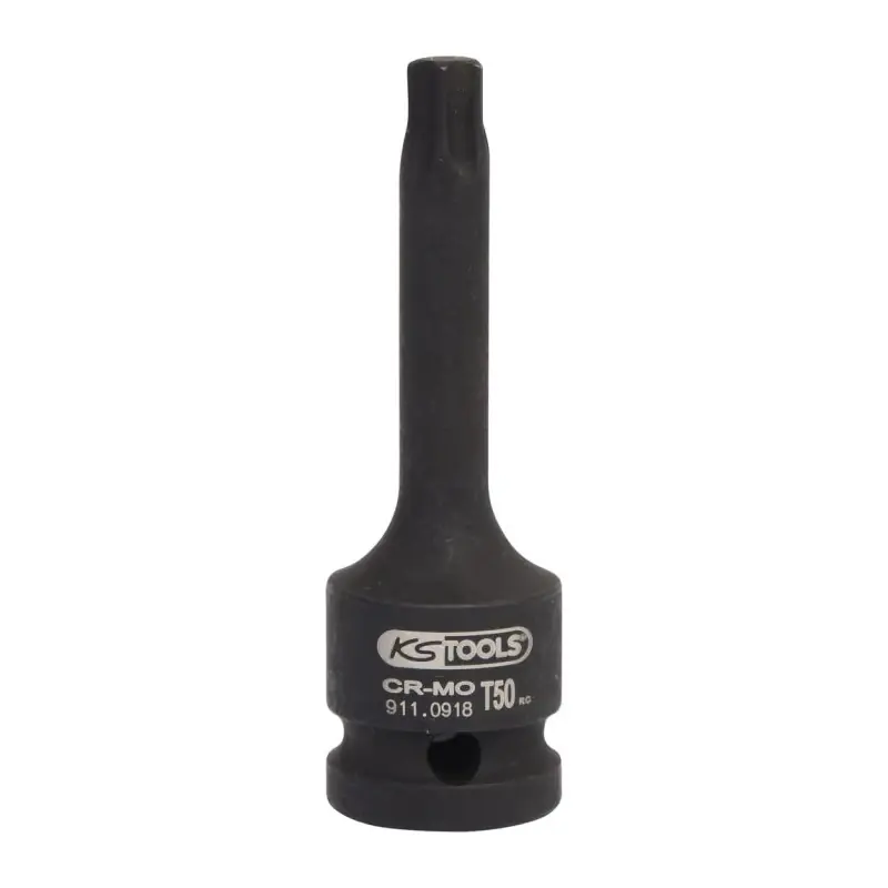 Douille Tournevis à Chocs Longue TORX® 1/2‘‘ T50 KS Tools - 911.0918-E Retour Gratuit