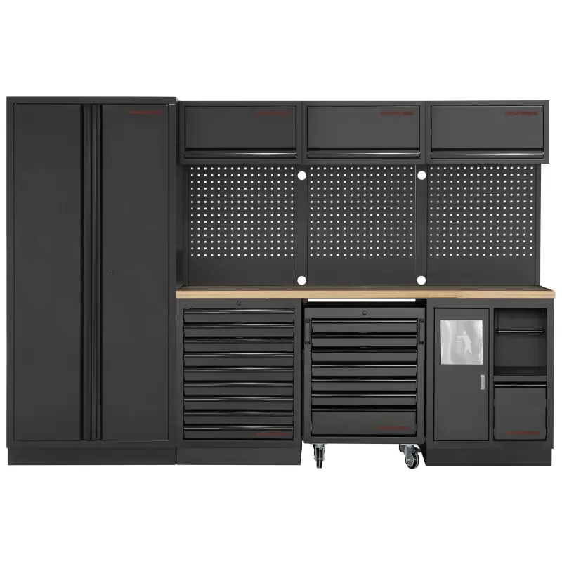 Soldes Mobilier d‘Atelier 4 éléments avec Servante MOBILIO Kraftwerk - 3964D-BLK