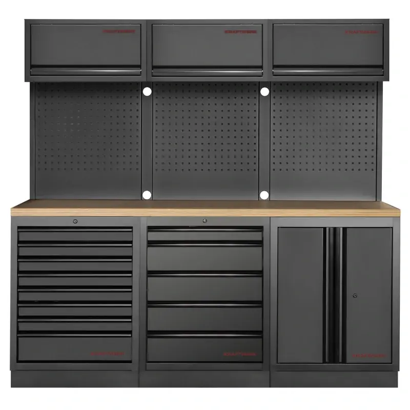 Paiement Sécurisé Mobilier d‘Atelier 3 Éléments MOBILIO BLK Kraftwerk - 3964K-BLK-005