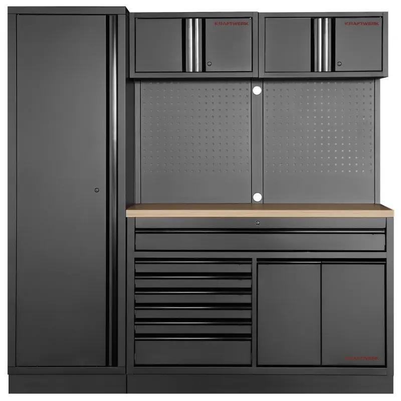 Bon Plan Mobilier d‘Atelier Large 2 Éléments MOBILIO BLK KRAFTWERK – 3964K-BLK-021