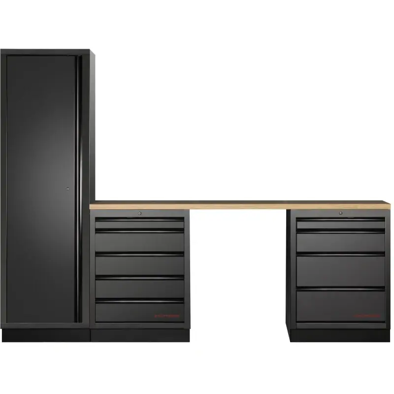 Mobilier d‘Atelier 3 Éléments MOBILIO BLK Kraftwerk - 3964K-BLK-014 Dernière Chance