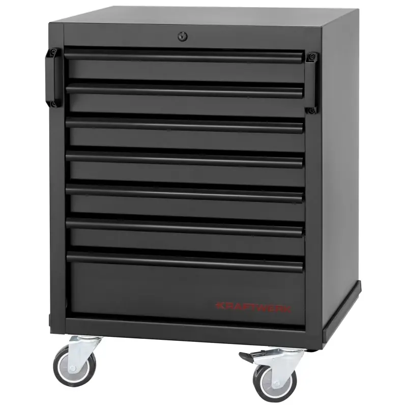 Soldes Servante 7 Tiroirs à Roulettes MOBILIO BLK Kraftwerk – 3964-15-BLK
