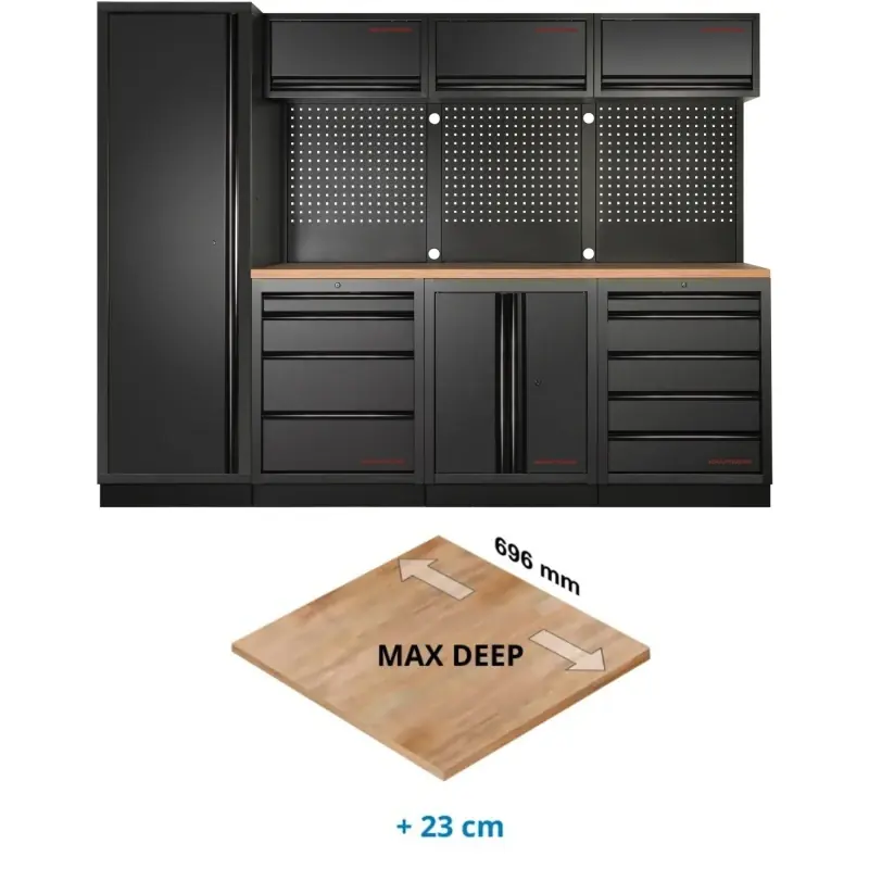 Dernier Modèle Mobilier d‘Atelier 4 Éléments Max Deep MOBILIO EX BLK Kraftwerk – 3964B-BLK-EX