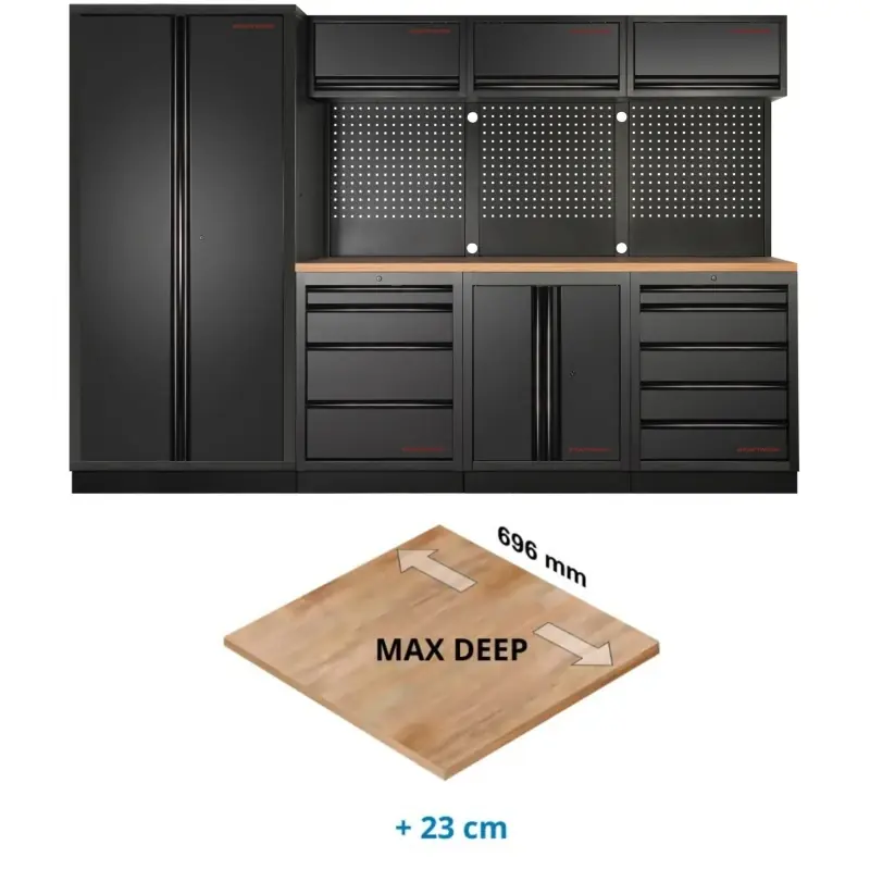 Achat Immédiat Mobilier d‘Atelier 4 Éléments Max Deep MOBILIO EX BLK Kraftwerk – 3964G-BLK-EX