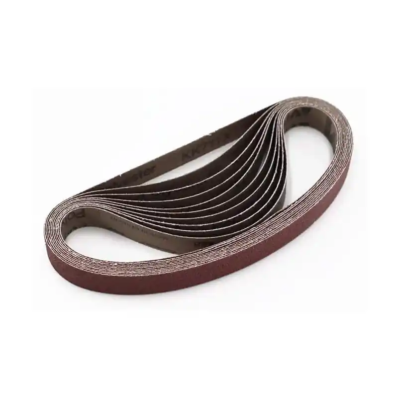 Petit Prix Jeu de 10 bandes abrasives pour ponceuse à bande - 20 x 520 - Airoutil